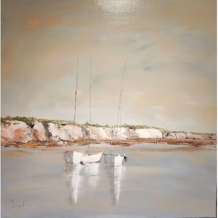 Peinture Falaises par Klein Bruno | Tableau Figuratif Huile Marine