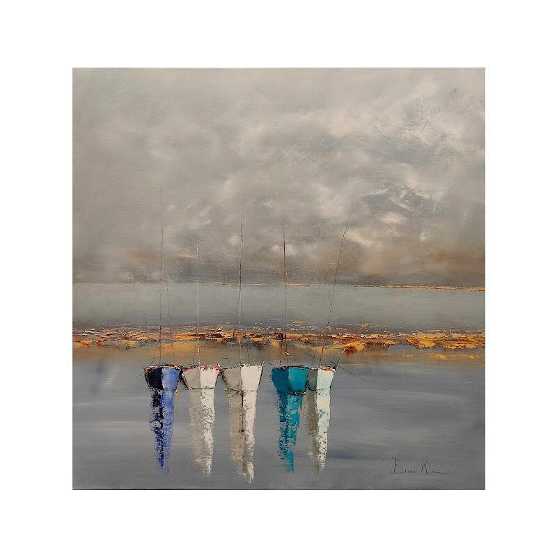 Peinture Horizon par Klein Bruno | Tableau Figuratif Marine Huile