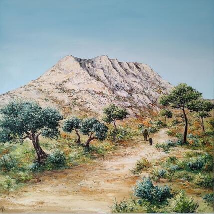 Painting Balade automnale à la Sainte Victoire by Blandin Magali | Painting