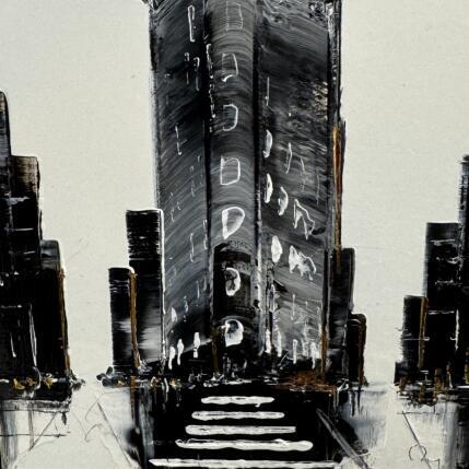 Pintura Flatiron por Rey Julien | Pintura Figurativo Hoja de oro