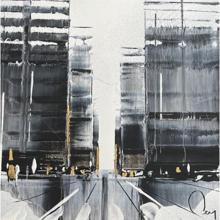 Painting Passable by Rey Julien | Painting Figurative Gold leaf