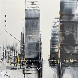 Painting Find me by Rey Julien | Painting Figurative Gold leaf