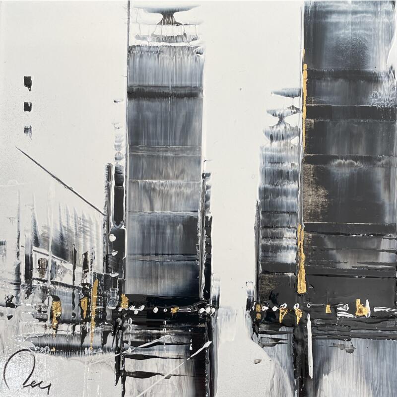 Painting Find me by Rey Julien | Painting Figurative Gold leaf