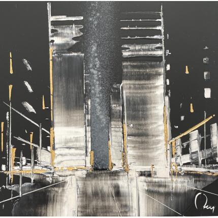 Painting Find the way by Rey Julien | Painting Figurative Gold leaf