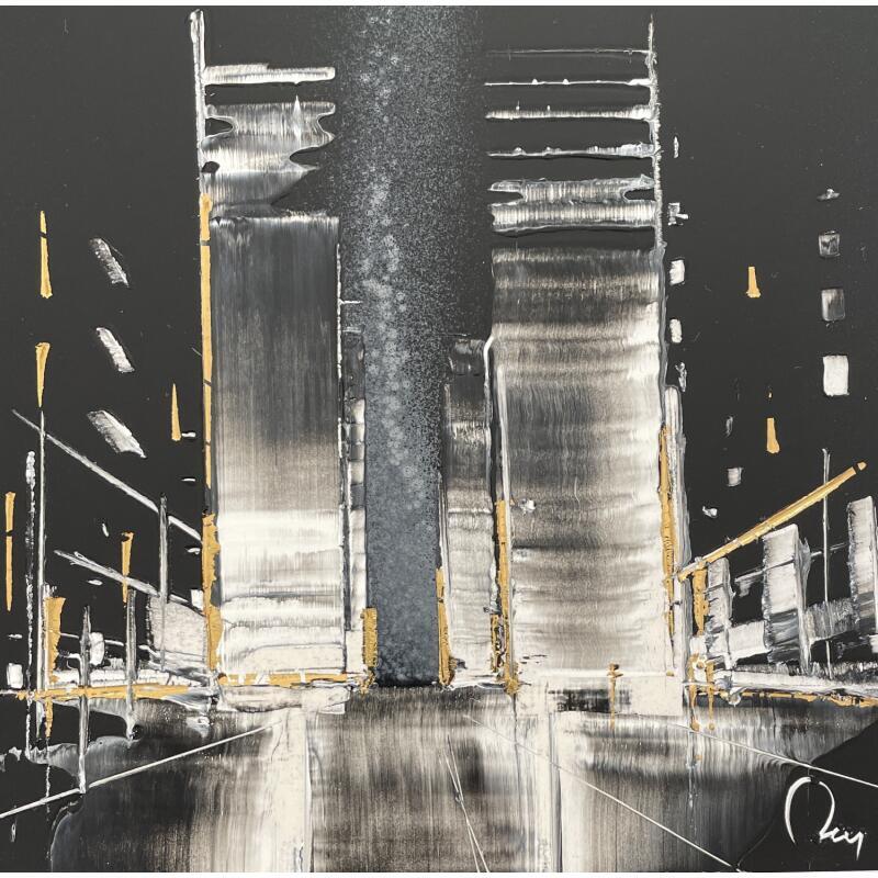 Painting Find the way by Rey Julien | Painting Figurative Gold leaf