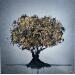 Peinture Golden tree par Rey Julien | Tableau Figuratif Feuille d'or