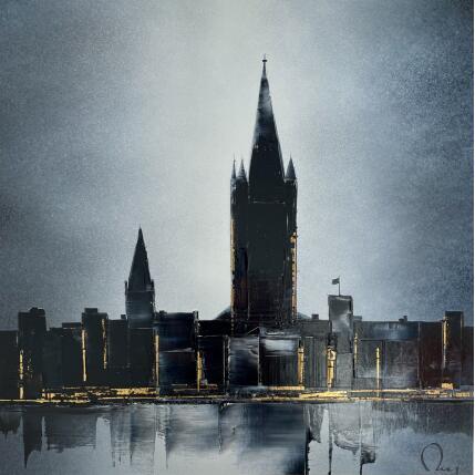 Peinture Ever last par Rey Julien | Tableau Figuratif Feuille d'or