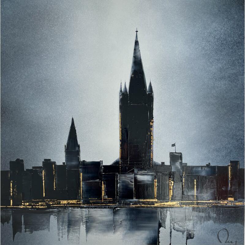 Peinture Ever last par Rey Julien | Tableau Figuratif Feuille d'or