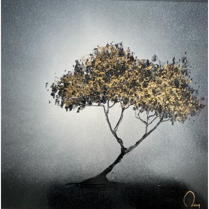 Painting Ma Provence by Rey Julien | Painting Figurative Gold leaf