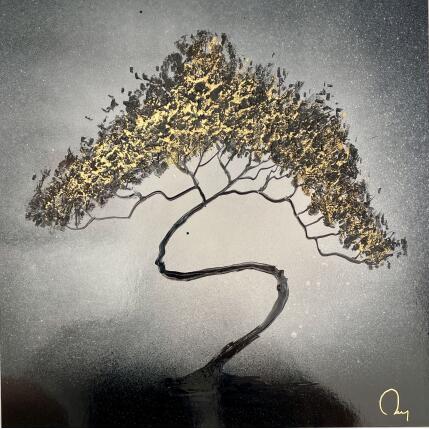 Painting Un de ces matins by Rey Julien | Painting Figurative Gold leaf