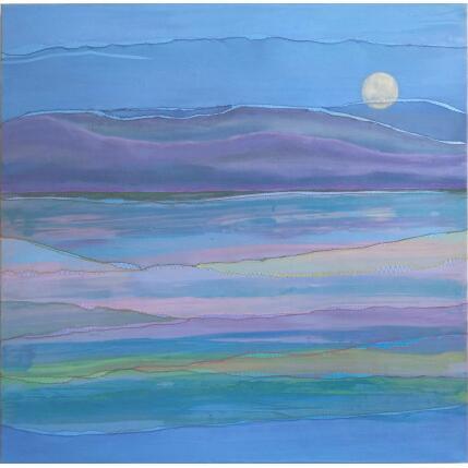 Peinture Rivage #6 par Settimia Taroux | Tableau Matiérisme Acrylique, Textile