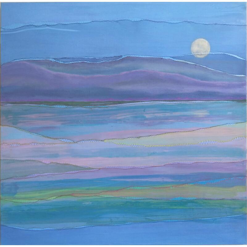 Painting Rivage #6 by Settimia Taroux | Painting Subject matter Acrylic Textile