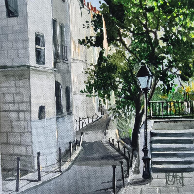 Gemälde Rue des ursins von Rasa | Gemälde Figurativ Urban Acryl