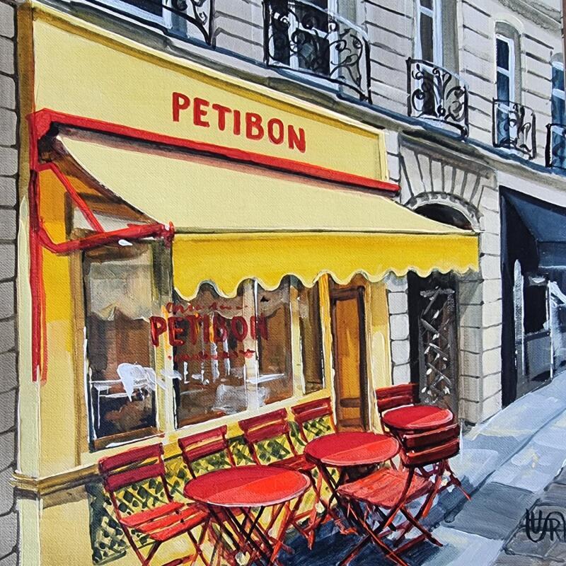 Gemälde Cafe petibon. paris von Rasa | Gemälde Figurativ Urban Acryl