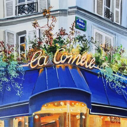 Peinture La comete. paris par Rasa | Tableau Figuratif Acrylique Urbain
