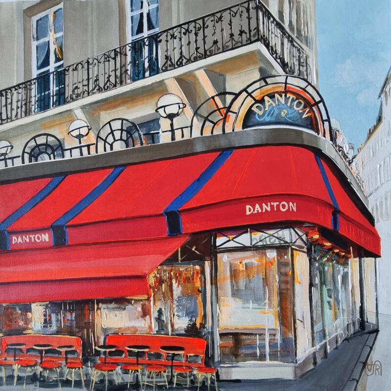 Gemälde Le danton. paris von Rasa | Gemälde Figurativ Urban Acryl