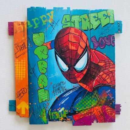 Painting Speed… by Molla Nathalie  | Painting Pop-art Acrylic, Posca, Wood Pop icons