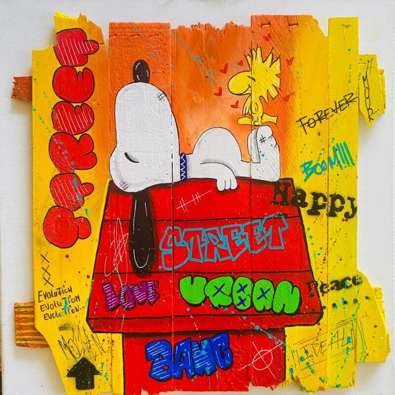 Painting Forever by Molla Nathalie  | Painting Pop-art Pop icons Wood Acrylic Posca