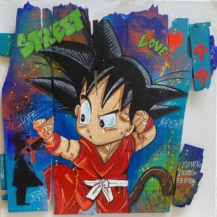 Peinture Évolution  par Molla Nathalie  | Tableau Pop-art Acrylique, Bois, Posca Icones Pop