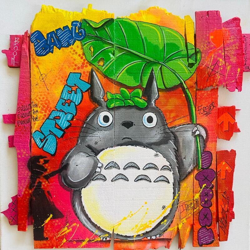 Painting Bang by Molla Nathalie  | Painting Pop-art Pop icons Wood Acrylic Posca