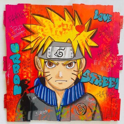 Peinture NEW World  par Molla Nathalie  | Tableau Pop-art Acrylique, Bois, Posca Icones Pop