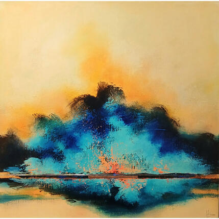 Gemälde Abstraction #4083 von Hévin Christian | Gemälde Abstrakt Acryl, Öl, Pastell Minimalistisch