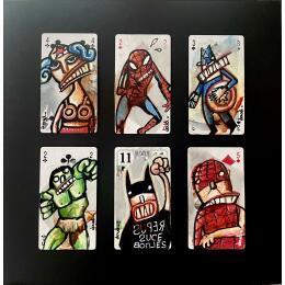 Peinture La ligue des burnes et son chef par Doudoudidon | Tableau Abstrait Acrylique, Aquarelle, Ardoise, Bois, Carton, Collage, Encre, Feuille d'argent, Feuille d'or, Fusain, Gouache, Graffiti, Grès, Huile, Laque, Métal, Papier, Pastel, Pierre, Pigments, Plexiglas, Posca, Poudre de marbre, Pyrogravure, Résine, Sable, Textile, Upcycling, Zinc Animaux, Architecture, Cinéma, Enfant, Icones Pop, Marine, Minimaliste, Mode, Musique, Nature, Natures mortes, Noir & blanc, Nu, Paysages, Portraits, Scènes de vie, Société, Sport, Urbain