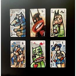 Painting Résultat du prochain tirage by Doudoudidon | Painting Raw art Acrylic Portrait