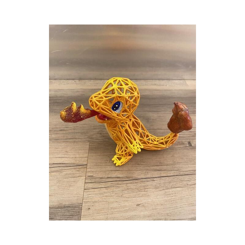 Escultura Salamèche Flamèche Shiny por Shenoda | Escultura Pop art Graffiti Resina