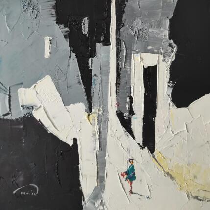 Pintura Blanco y negro  por Tomàs | Pintura Impressionism Aceite Blanco y negro, Life style, Urbano