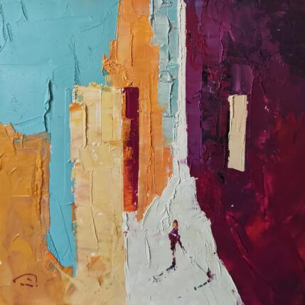 Peinture Violeta oscuro par Tomàs | Tableau Abstrait Huile Urbain