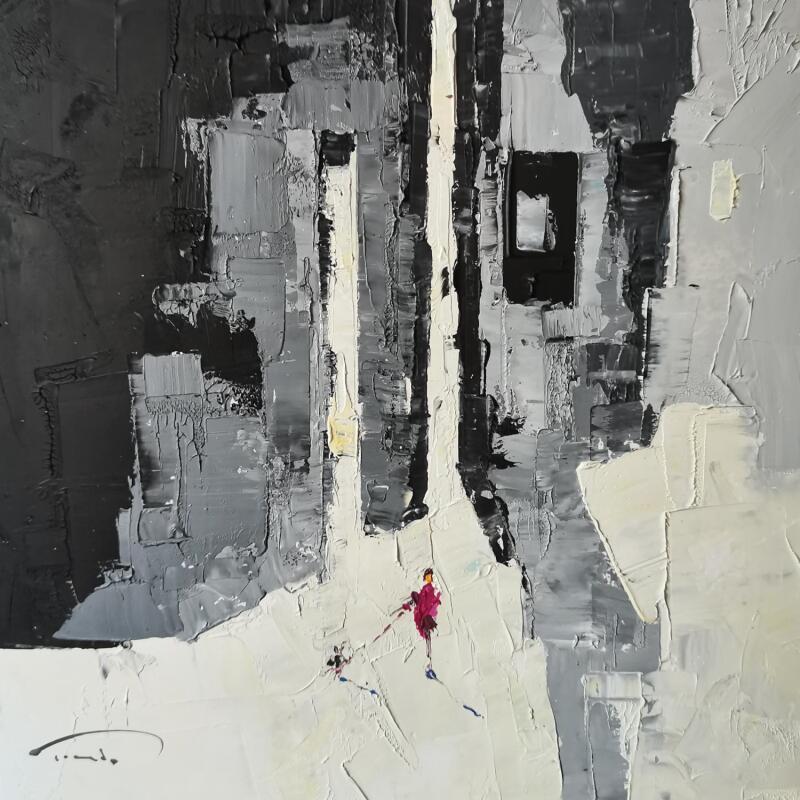 Pintura Perfume gris por Tomàs | Pintura Impressionism Blanco y negro Aceite