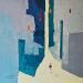 Painting El azul del mar... by Tomàs | Painting Abstract Urban Oil