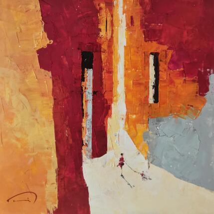 Painting Tarde de calor by Tomàs | Painting Abstract Oil Life style, Urban