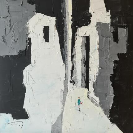 Painting El bolso rojo by Tomàs | Painting Impressionism Oil Black & White