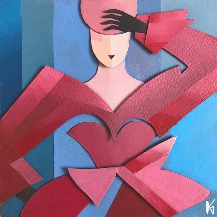 Painting Alta Costura by Gustavsen Karl | Painting Figurative Acrylic, Gluing, Wood Life style, Mode