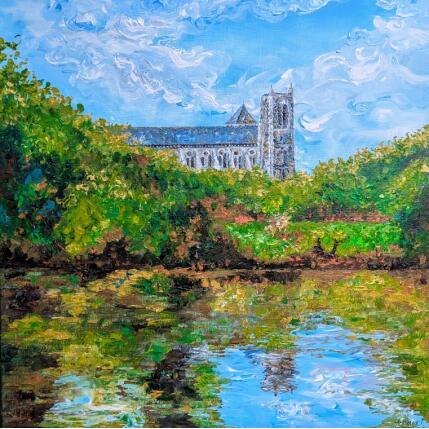 Peinture La cathédrale vue des Marais par Amblard Florence | Tableau