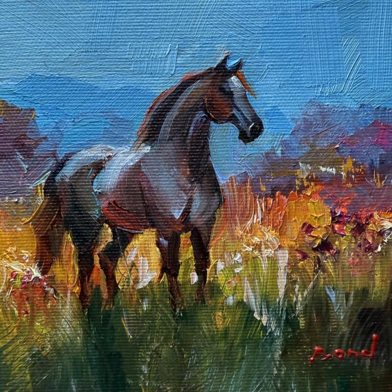 Painting Spirit of the blue realm by Bond Tetiana | Painting Figurative Oil