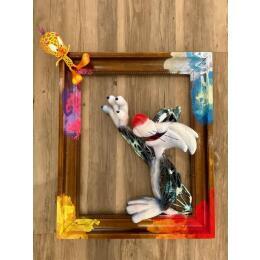 Sculpture Titi et Grominet scène 1 par Shenoda | Sculpture Pop-art Graffiti, Résine