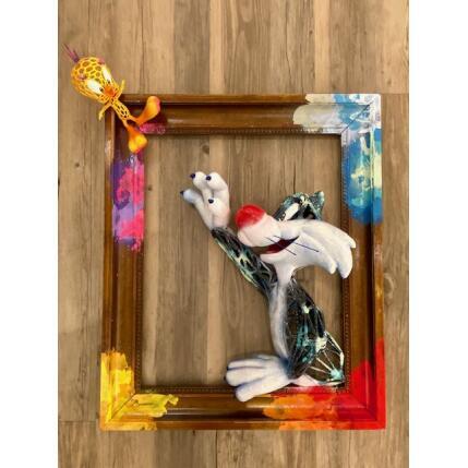 Sculpture Titi et Grominet scène 1 par Shenoda | Sculpture Pop-art Graffiti, Résine