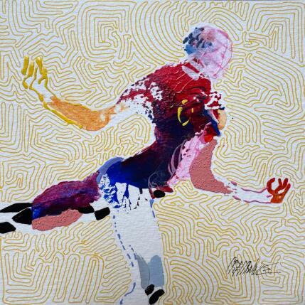 Gemälde Zenitude von Cressanne | Gemälde Figurativ Acryl, Sand Akt