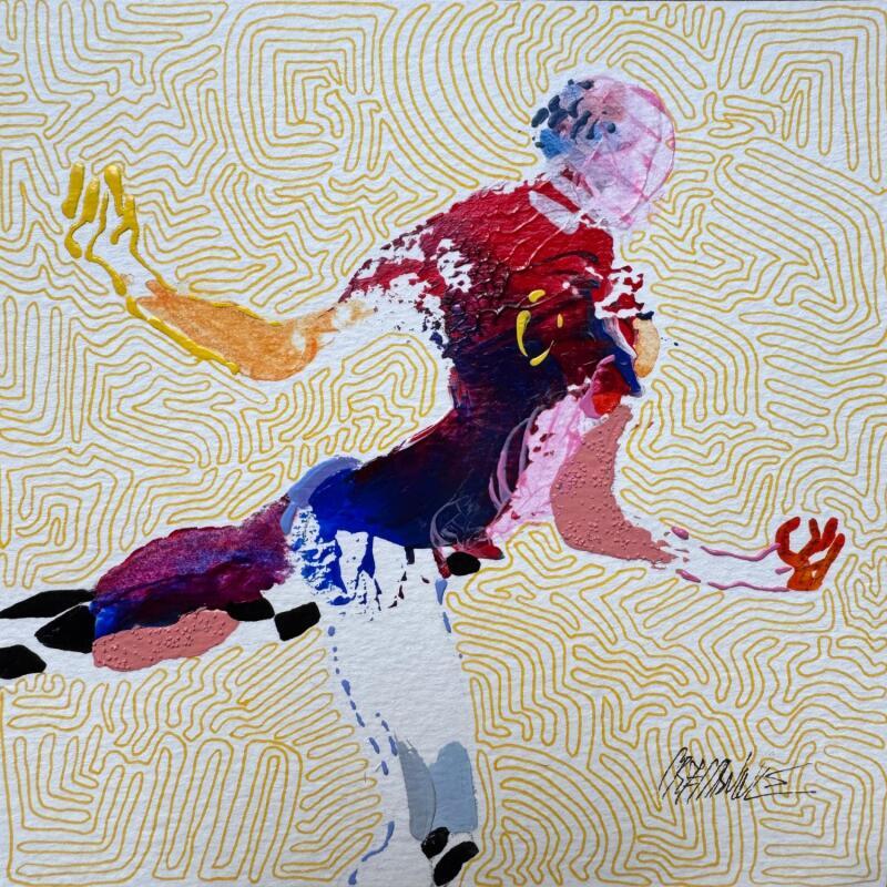 Peinture Zenitude par Cressanne | Tableau Figuratif Nu Acrylique Sable