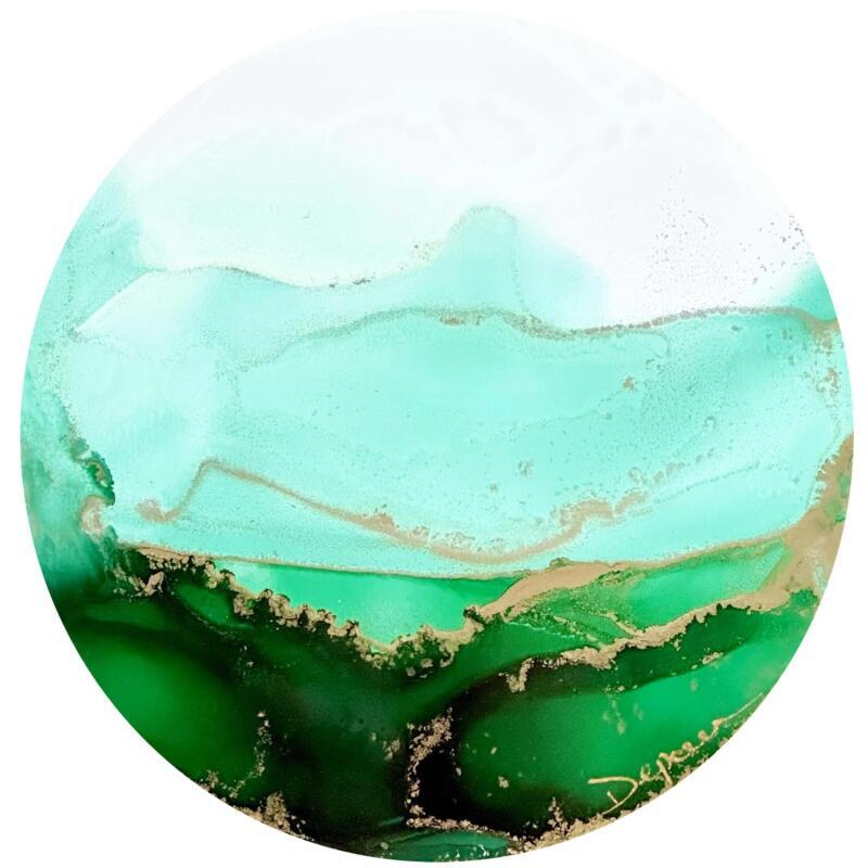 Painting Poésie végétale 1675 by Depaire Silvia | Painting Abstract Landscapes Minimalist Acrylic