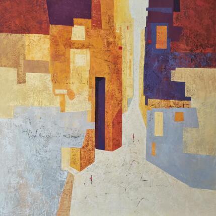 Peinture Vis ta vie par Tomàs | Tableau Impressionnisme Huile Scènes de vie, Urbain