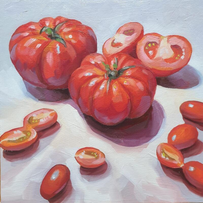 Painting Le théâtre de la cuisine  by Ferguson Danielle | Painting Figurative Still-life Oil