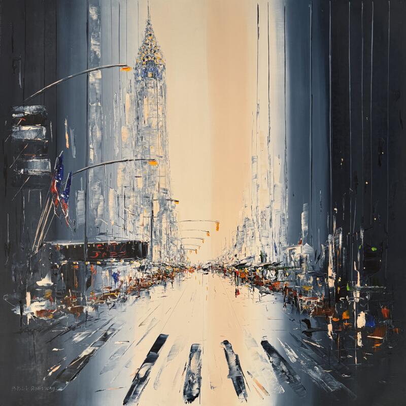 Painting I wanna wake up in the city by Rousseau Patrick | Painting Figurative Urban Oil