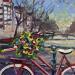 Peinture Amsterdam par Sheremet Ion | Tableau Figuratif Paysages Urbain Acrylique