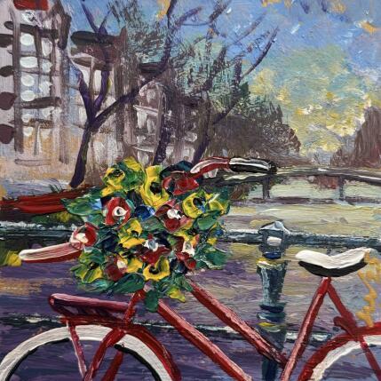 Peinture Amsterdam par Sheremet Ion | Tableau Figuratif Acrylique Paysages, Urbain