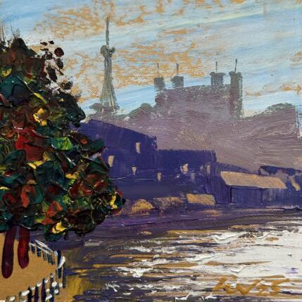 Peinture Lyon  par Sheremet Ion | Tableau Figuratif Acrylique Paysages, Urbain