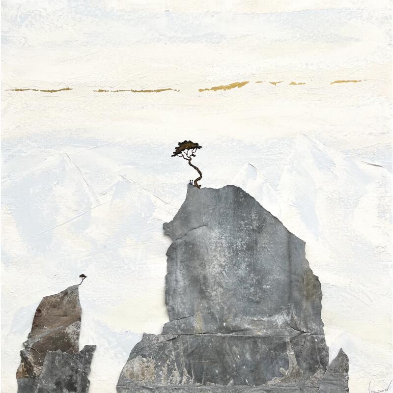 Pintura Les falaises sculptées por Lemonnier  | Pintura Tema Paisajes Acrílico Zinc